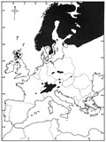 Aeshna caerulea - oblasť rozšírenia