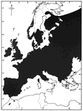 Pyrrhosoma nymphula - oblasť rozšírenia