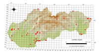 Lestes dryas - výskyt na Slovensku